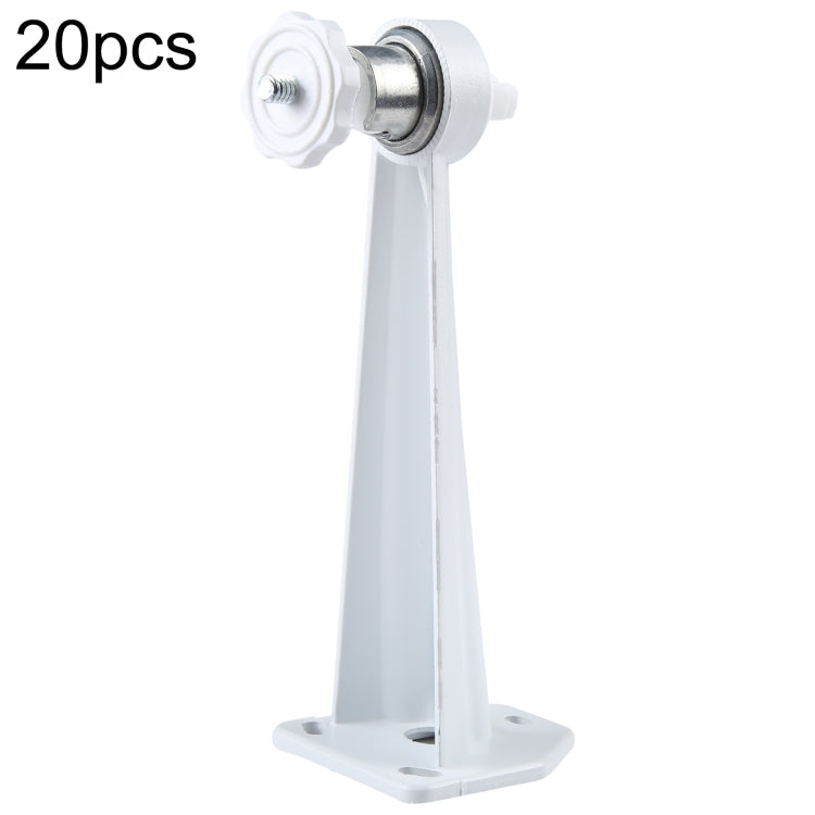 20 PCS Aluminum Alloy Universal Support Wall Mounted Bracket for Monitor Camera(White)