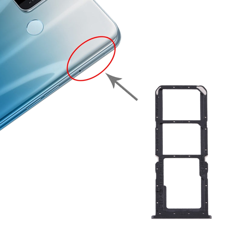 For OPPO A32 / A53 4G / A33 2020 / A53s / A11s PDVM00 SIM Card Tray + SIM Card Tray + Micro SD Card Tray