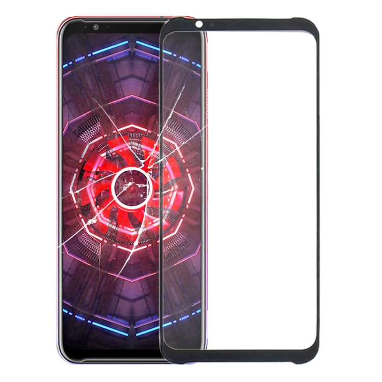 Front Screen Outer Glass Lens for ZTE Nubia Red Magic 3 / Red Magic 3S NX629J(Black)