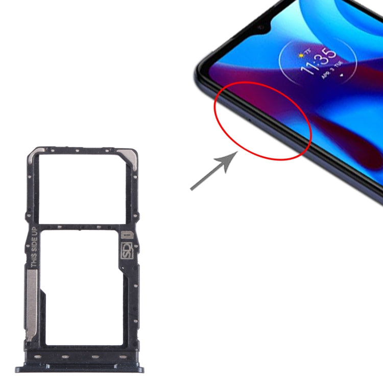 For Motorola Moto G Pure SIM Card Tray + Micro SD Card Tray
