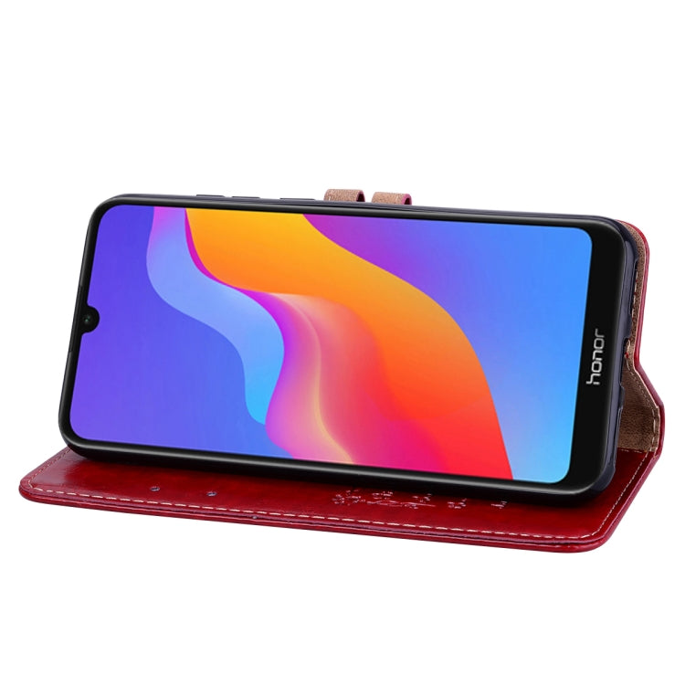 Business Style Oil Wax Texture Horizontal Flip Leather Case for Huawei Honor 8A (with Fingerprint Hole), with Holder & Card Slots & Wallet