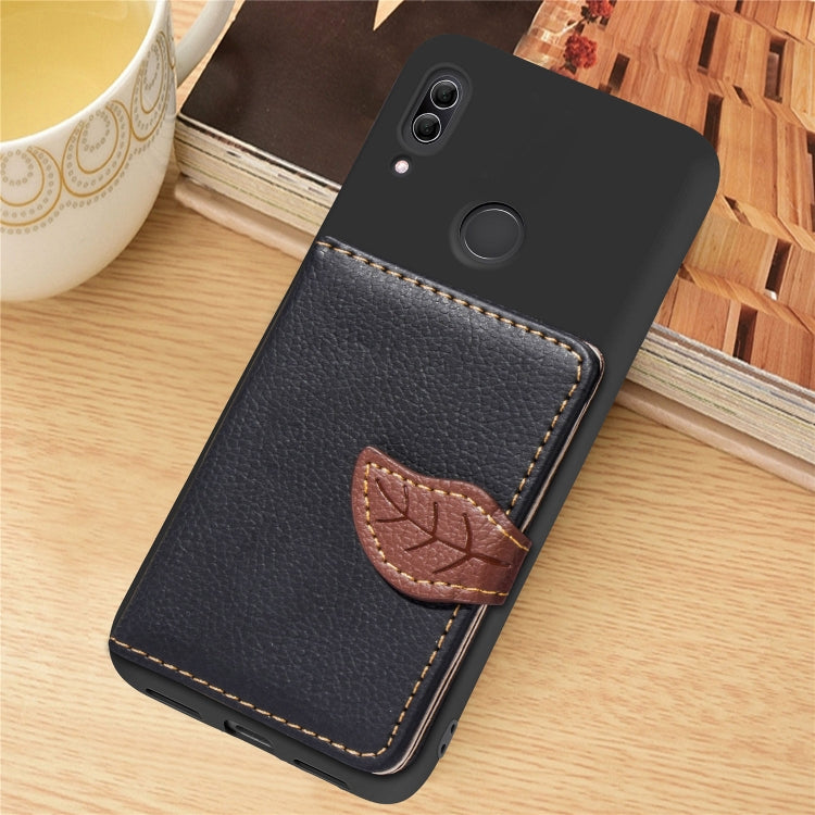 Leaf Buckle Litchi Texture Card Holder PU + TPU Case for Xiaomi Redmi Note 7, with Card Slot & Holder & Wallet & Photo Frame