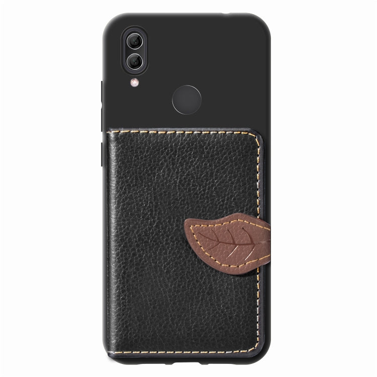 Leaf Buckle Litchi Texture Card Holder PU + TPU Case for Xiaomi Redmi Note 7, with Card Slot & Holder & Wallet & Photo Frame