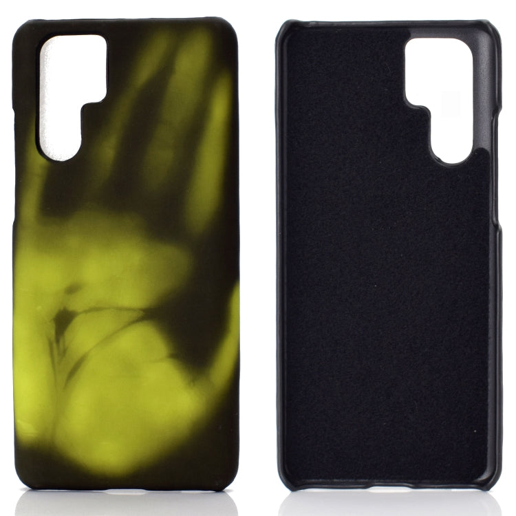 Paste Skin + PC Thermal Sensor Discoloration Protective Back Cover Case for Huawei P30 Pro