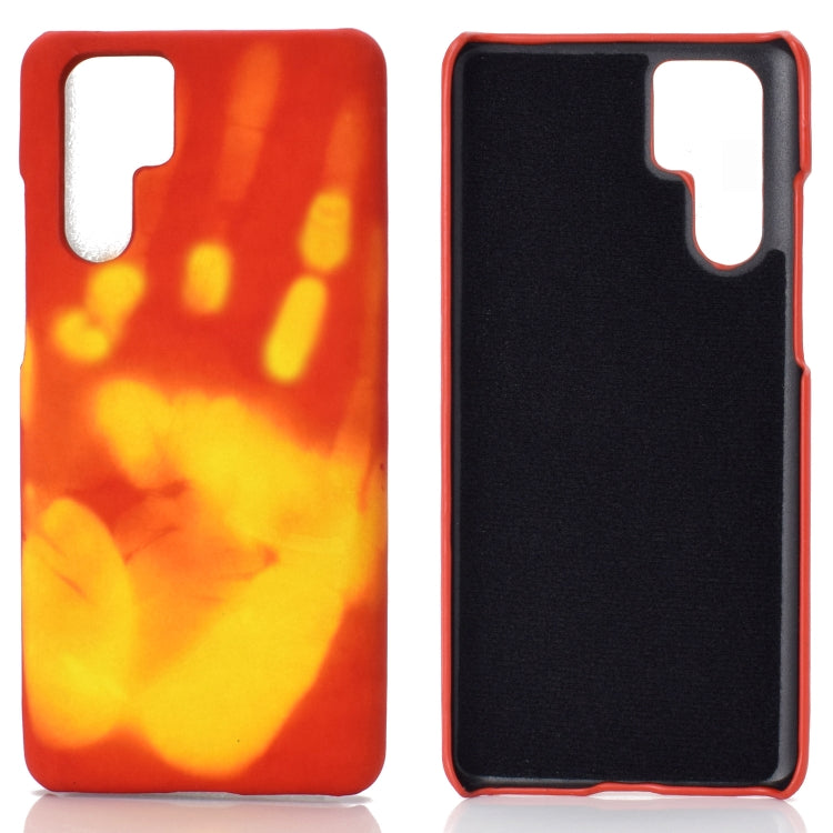 Paste Skin + PC Thermal Sensor Discoloration Protective Back Cover Case for Huawei P30 Pro