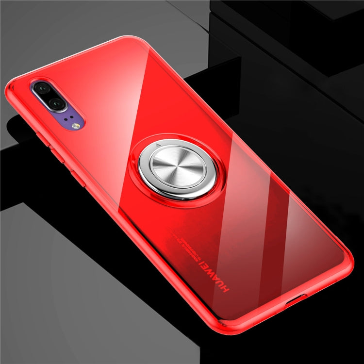 Ultra-thin TPU Protective Case for Huawei P20, with Metal Ring Holder