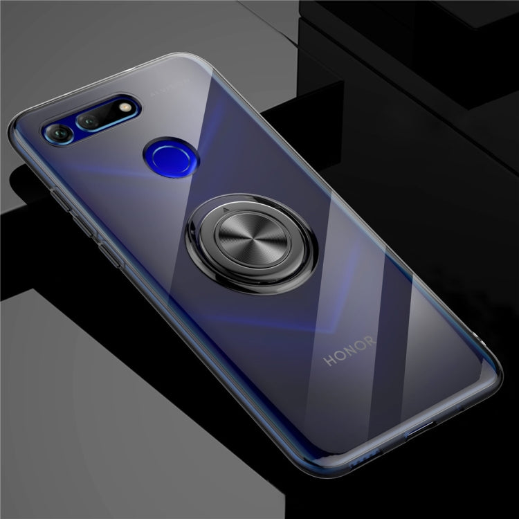 Ultra-thin TPU Protective Case for Honor V20, with Metal Ring Holder