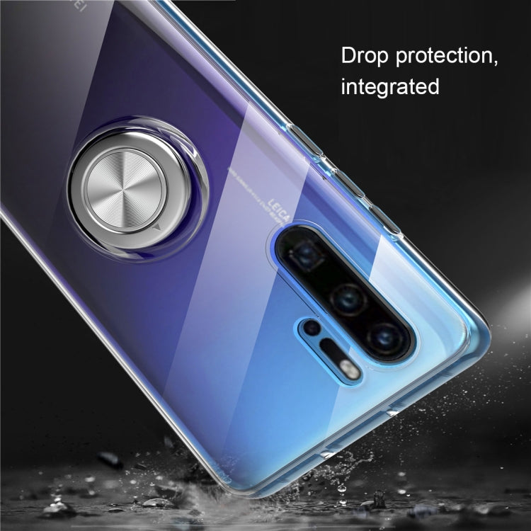 Ultra-thin TPU Protective Case for Honor V20, with Metal Ring Holder