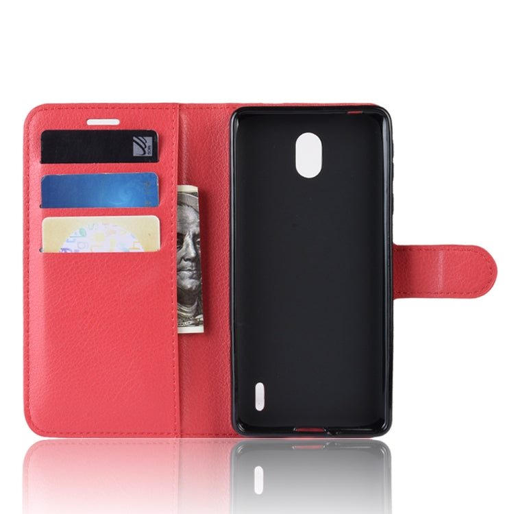 Litchi Texture Horizontal Flip PU Leather Case for Nokia 1 Plus, with with Card Slot & Holder & Wallet