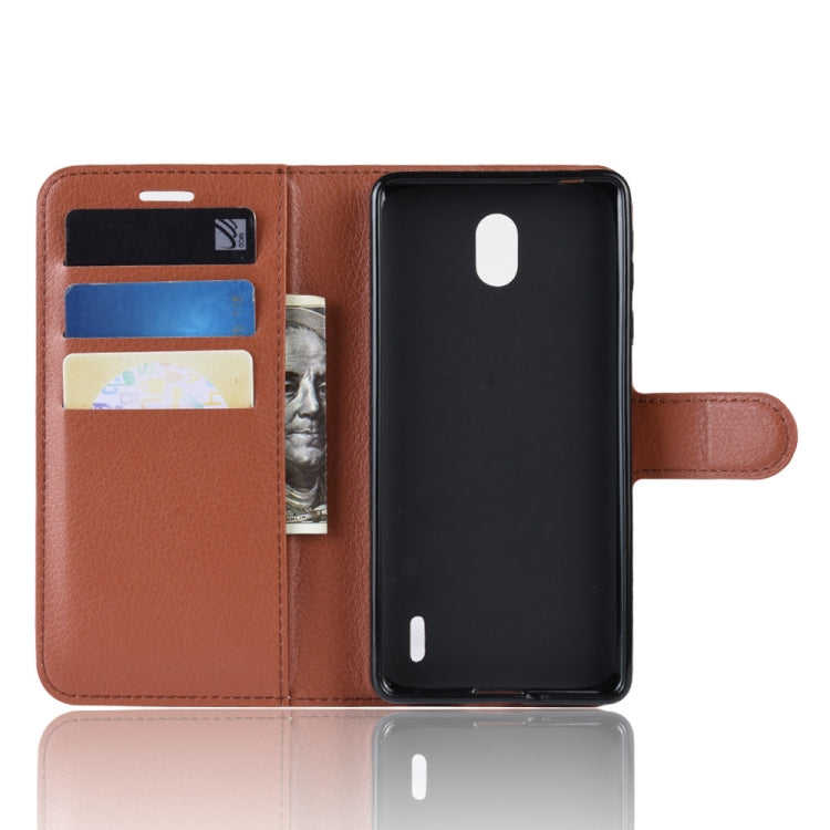 Litchi Texture Horizontal Flip PU Leather Case for Nokia 1 Plus, with with Card Slot & Holder & Wallet