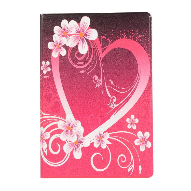 For Huawei T5 10.1 Inch Painted Pattern Left And Right Open Flat Bracket Leather Case