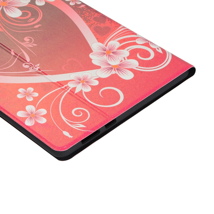 For Huawei T5 10.1 Inch Painted Pattern Left And Right Open Flat Bracket Leather Case