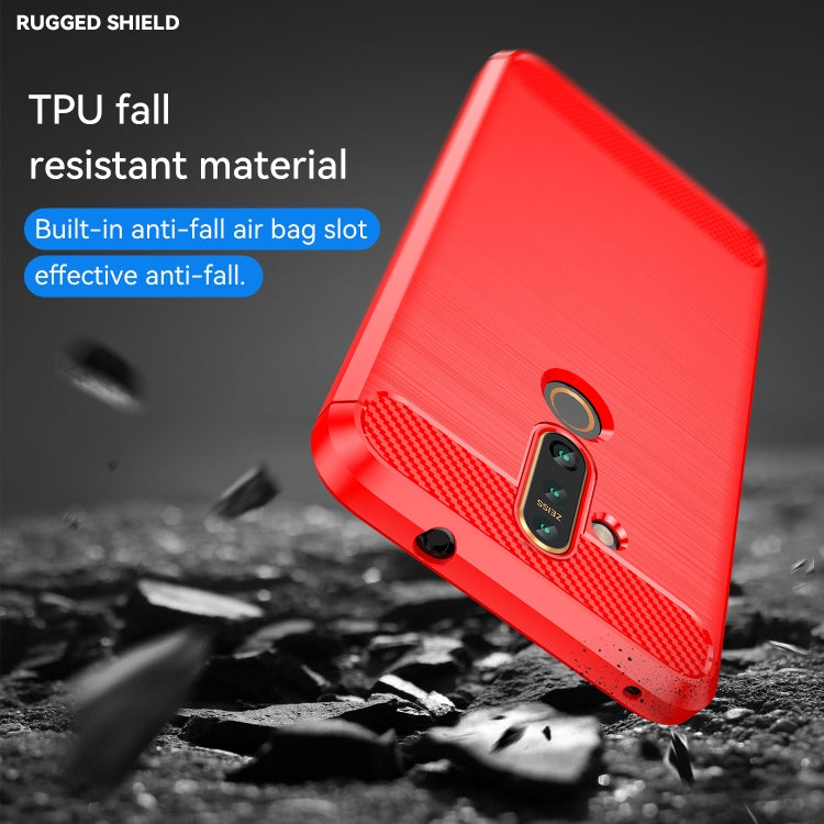 Brushed Texture Carbon Fiber TPU Case for Nokia 6.2 / X71