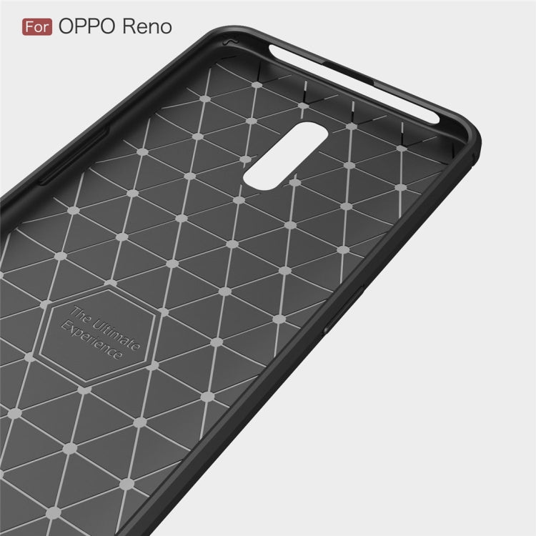 Brushed Texture Carbon Fiber TPU Case for OPPO Reno