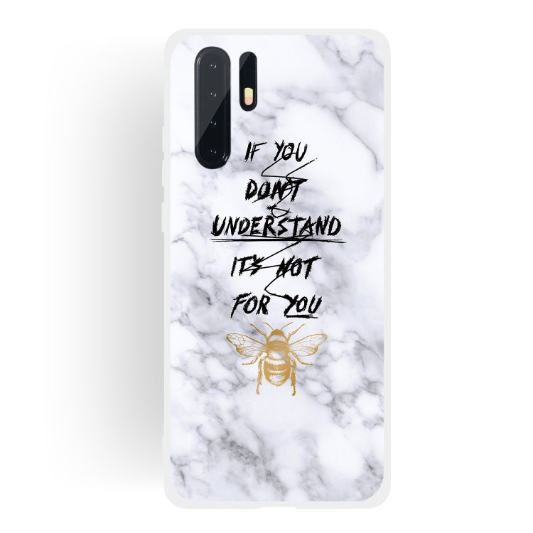 Bee Scrub Semi-transparent TPU Marble Phone Case for Huawei P30 Pro
