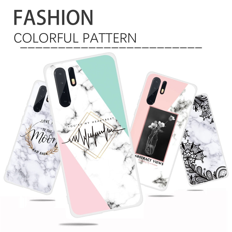 Bee Scrub Semi-transparent TPU Marble Phone Case for Huawei P30 Pro