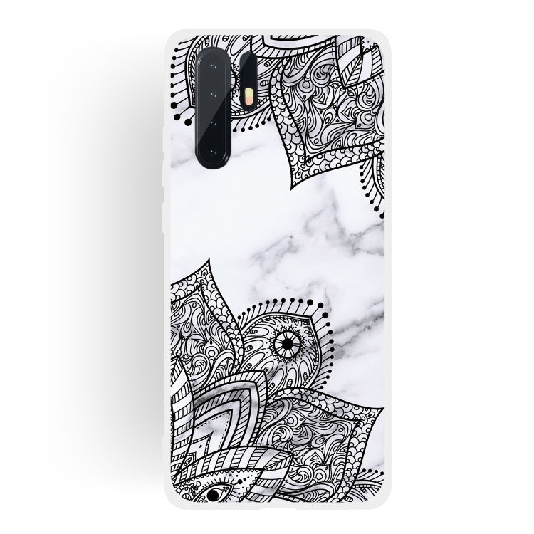 Diagonal Lace Matte Semi-transparent TPU Marble Phone Case for Huawei P30 PRO