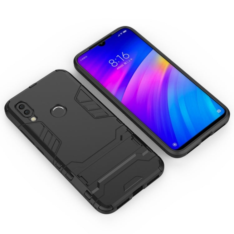 Shockproof PC + TPU Case for Xiaomi Redmi 7, with Holder