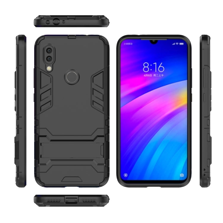 Shockproof PC + TPU Case for Xiaomi Redmi 7, with Holder