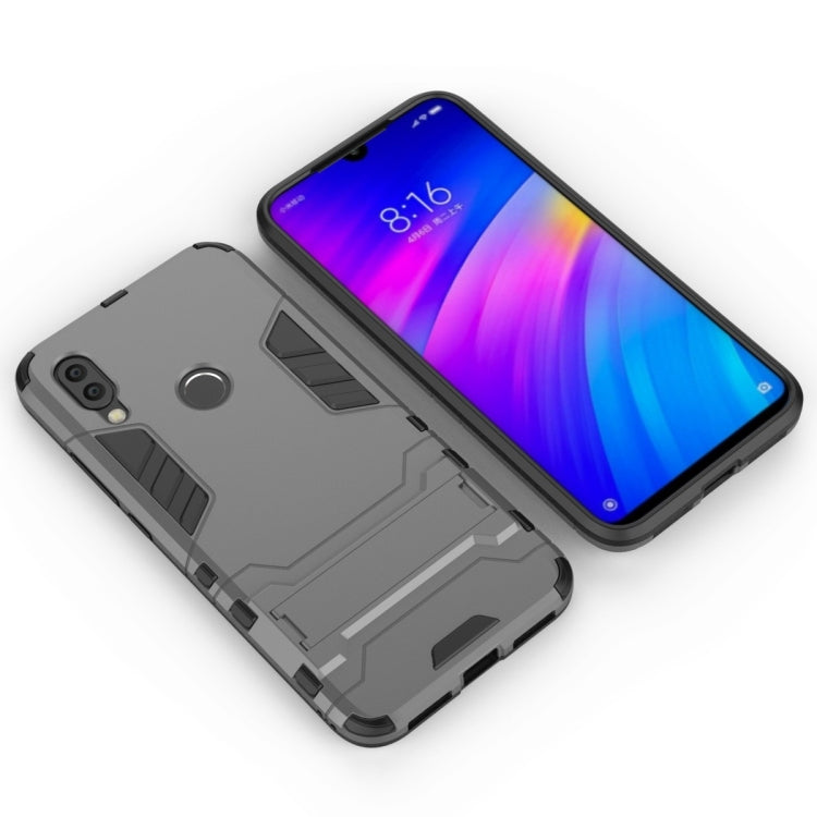 Shockproof PC + TPU Case for Xiaomi Redmi 7, with Holder