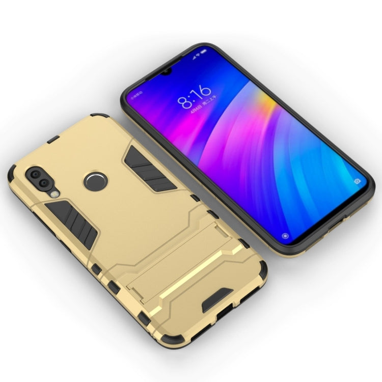 Shockproof PC + TPU Case for Xiaomi Redmi 7, with Holder