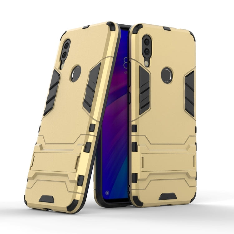 Shockproof PC + TPU Case for Xiaomi Redmi 7, with Holder