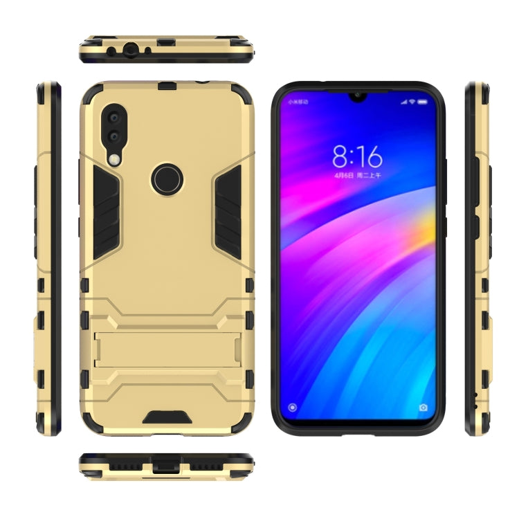 Shockproof PC + TPU Case for Xiaomi Redmi 7, with Holder