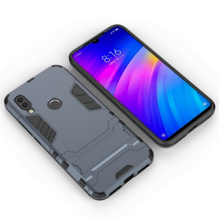Shockproof PC + TPU Case for Xiaomi Redmi 7, with Holder