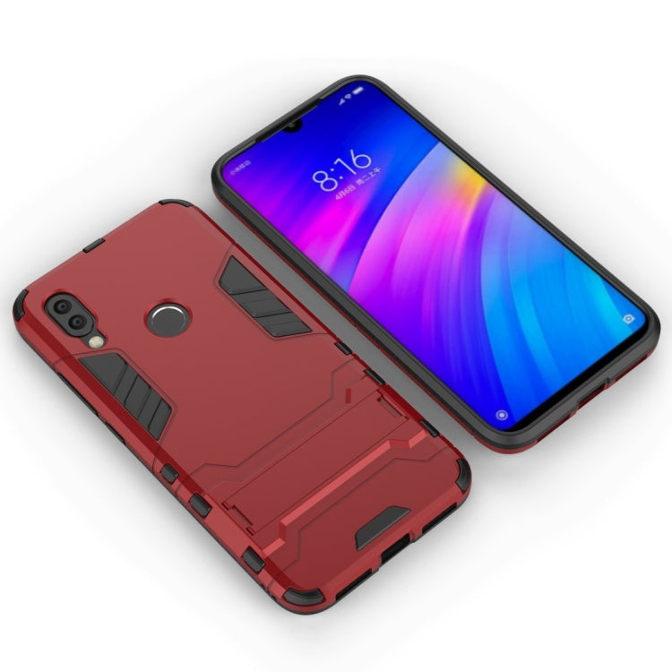 Shockproof PC + TPU Case for Xiaomi Redmi 7, with Holder