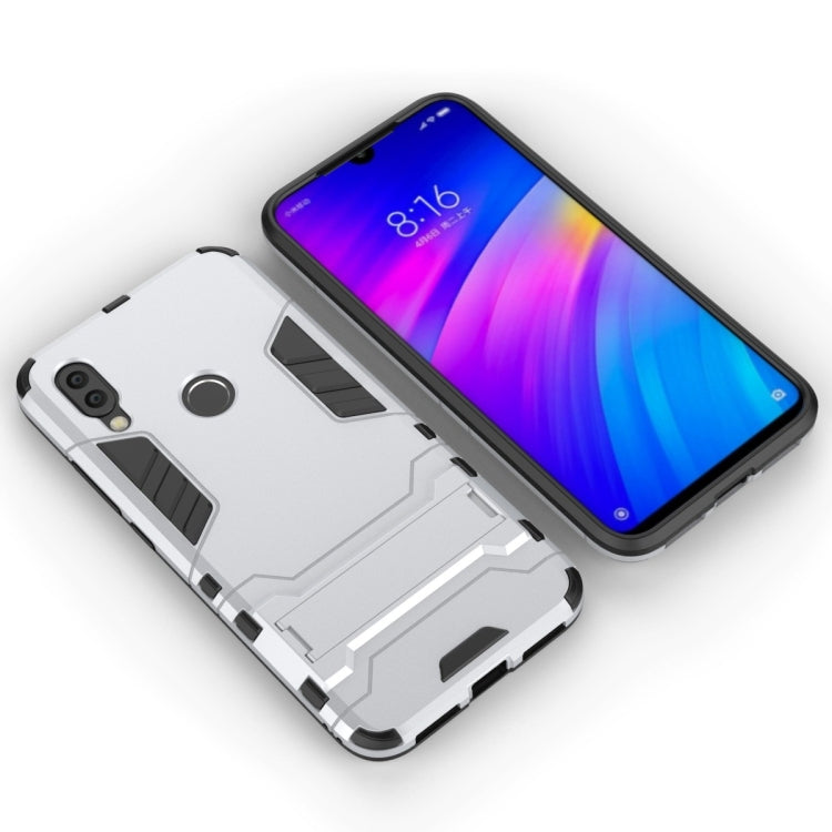 Shockproof PC + TPU Case for Xiaomi Redmi 7, with Holder