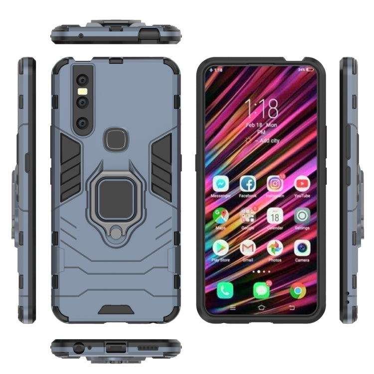 PC + TPU Shockproof Protective Case with Magnetic Ring Holder for Vivo V15