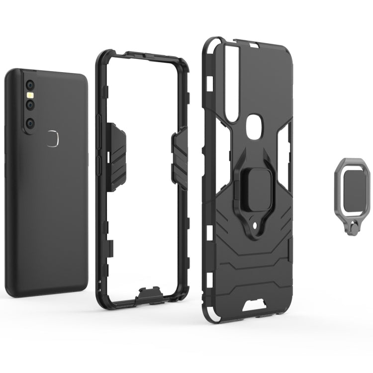 PC + TPU Shockproof Protective Case with Magnetic Ring Holder for Vivo V15