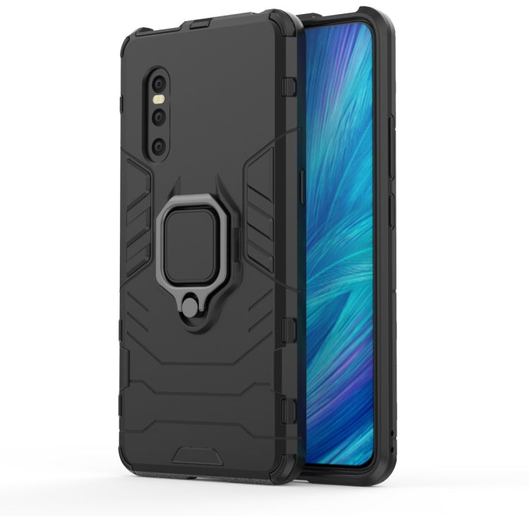 PC + TPU Shockproof Protective Case with Magnetic Ring Holder for Vivo X27