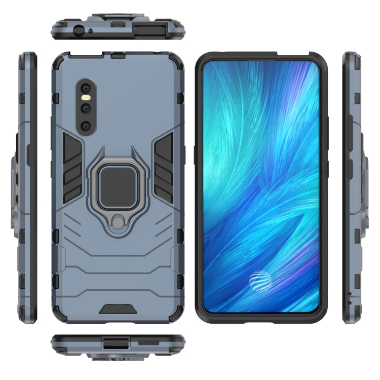 PC + TPU Shockproof Protective Case with Magnetic Ring Holder for Vivo X27