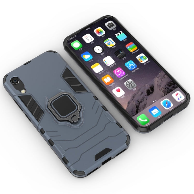 PC + TPU Shockproof Protective Case with Magnetic Ring Holder for Huawei Honor 8A / Y6 Pro 2019