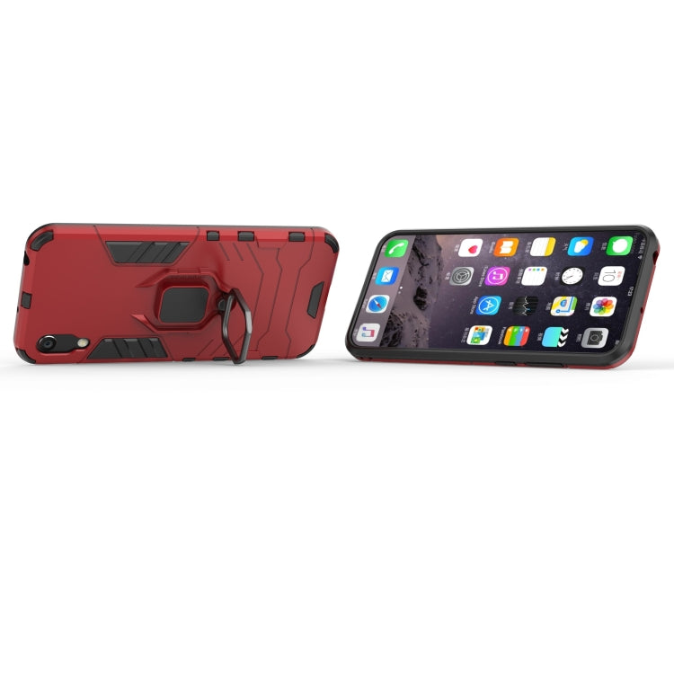 PC + TPU Shockproof Protective Case with Magnetic Ring Holder for Huawei Honor 8A / Y6 Pro 2019