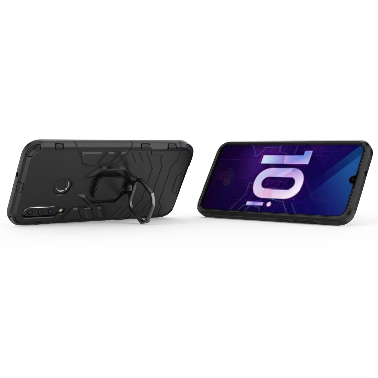 PC + TPU Shockproof Protective Case with Magnetic Ring Holder for Huawei Honor 10i