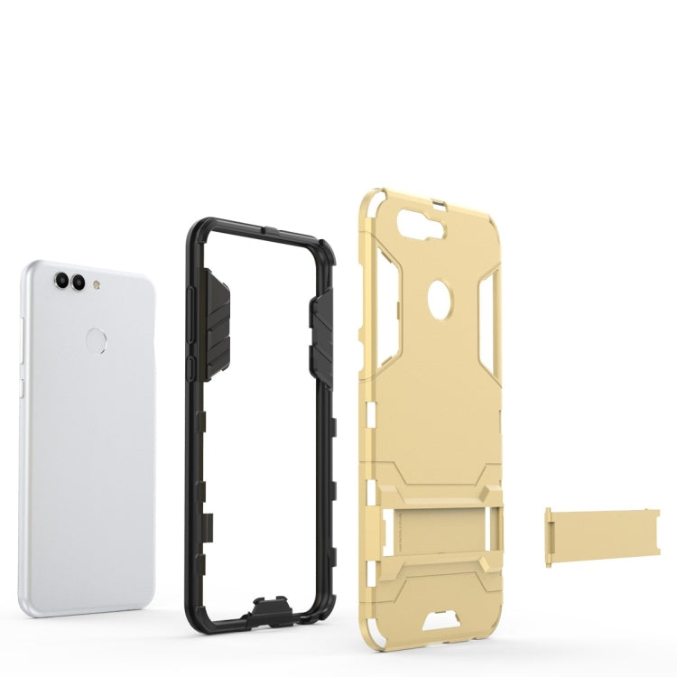 Shockproof PC + TPU Case for Huawei Nova 2 Plus, with Holder