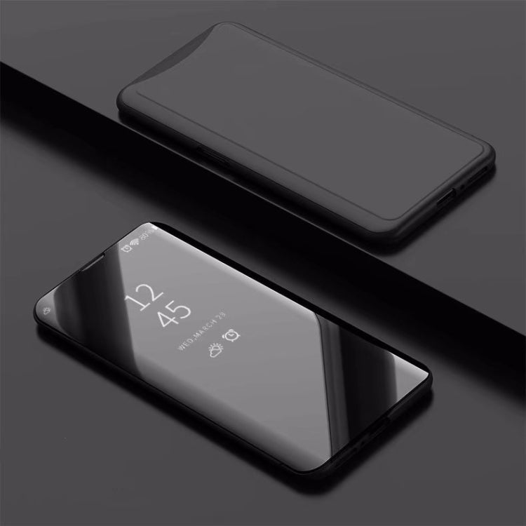 Electroplating Mirror Horizontal Flip Leather Case for OPPO Find X, with Holder