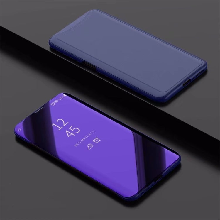 Electroplating Mirror Horizontal Flip Leather Case for OPPO Find X, with Holder