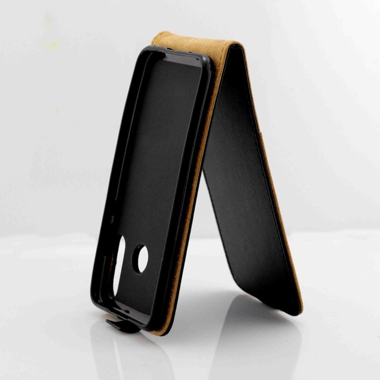 Business Style Vertical Flip TPU Leather Case with Card Slot for Huawei P30 Lite / Nova 4e(Black)