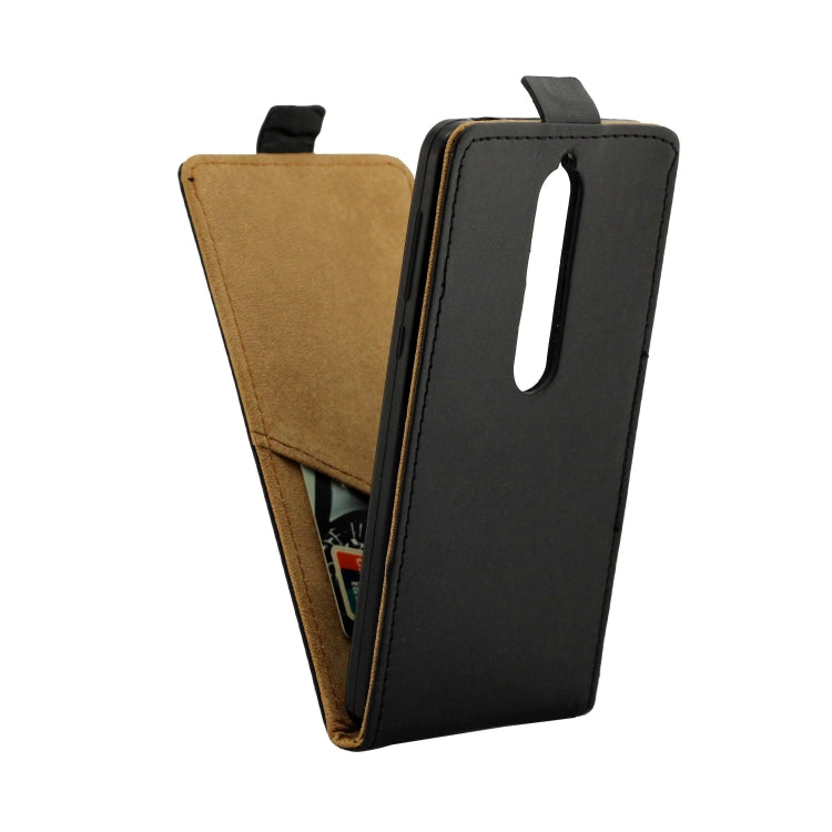 Business Style Vertical Flip TPU Leather Case with Card Slot for Nokia 6.1 / 6 (2018)(Black)