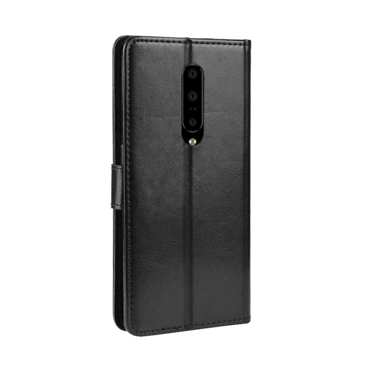 Retro Crazy Horse Texture Horizontal Flip Leather Case for OnePlus 7 Pro, with Holder & Card Slots & Photo Frame