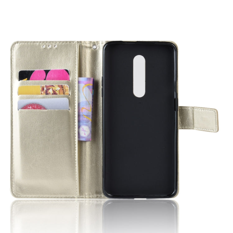 Retro Crazy Horse Texture Horizontal Flip Leather Case for OnePlus 7 Pro, with Holder & Card Slots & Photo Frame