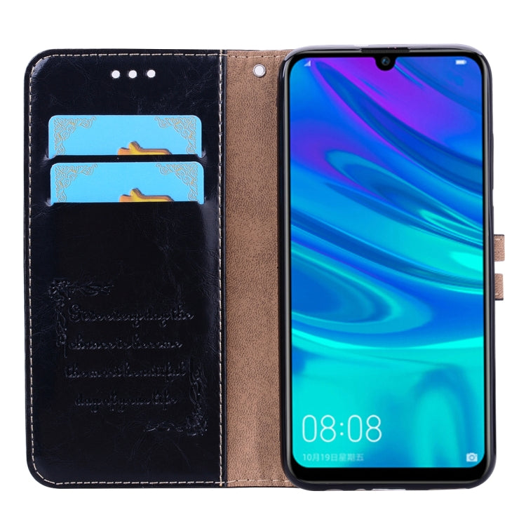 Business Style Oil Wax Texture Horizontal Flip Leather Case for Huawei Honor 10i, with Holder & Card Slots & Wallet