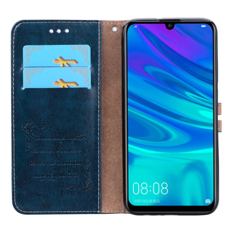 Business Style Oil Wax Texture Horizontal Flip Leather Case for Huawei Honor 10i, with Holder & Card Slots & Wallet