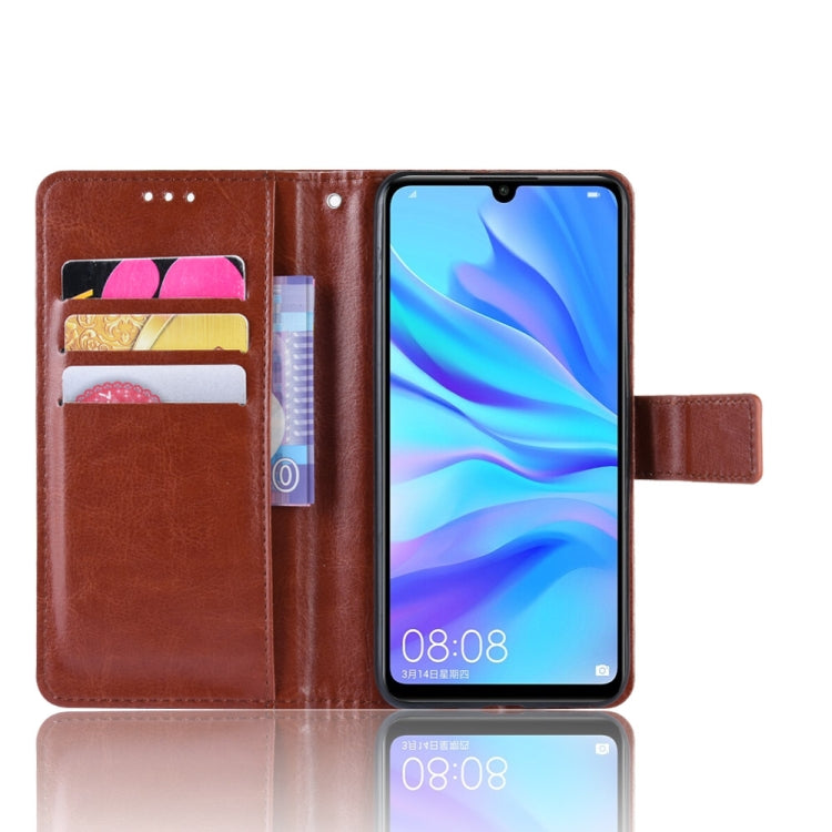 Retro Crazy Horse Texture Horizontal Flip Leather Case for Huawei Enjoy 9s (P Smart+ 2019) , with Holder & Card Slots & Photo Frame