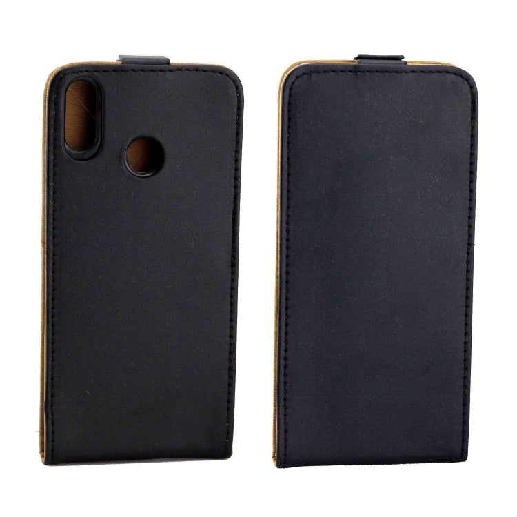 Business Style Vertical Flip TPU Leather Case with Card Slot for Huawei P Smart+/nova 3i/(Black)