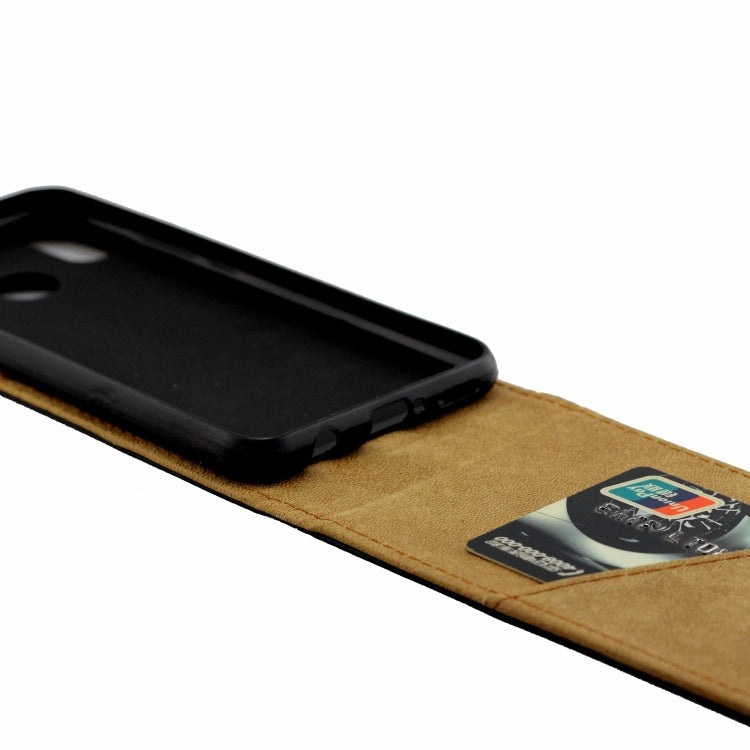 Business Style Vertical Flip TPU Leather Case with Card Slot for Huawei P Smart+/nova 3i/(Black)