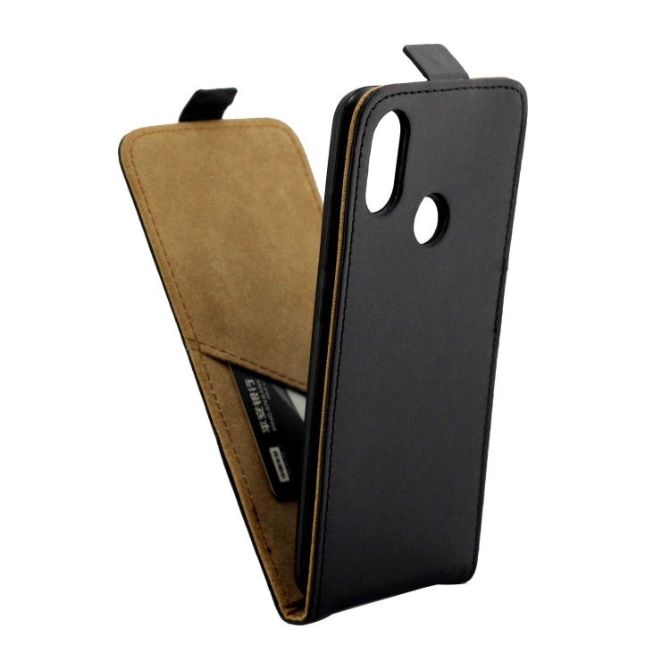 Business Style Vertical Flip TPU Leather Case with Card Slot for Xiaomi Mi A2 / Mi 6X(Black)